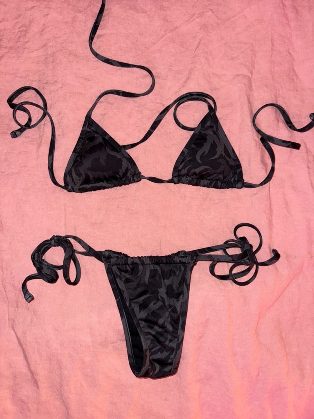 Named Collective Black Camo Bikini Set